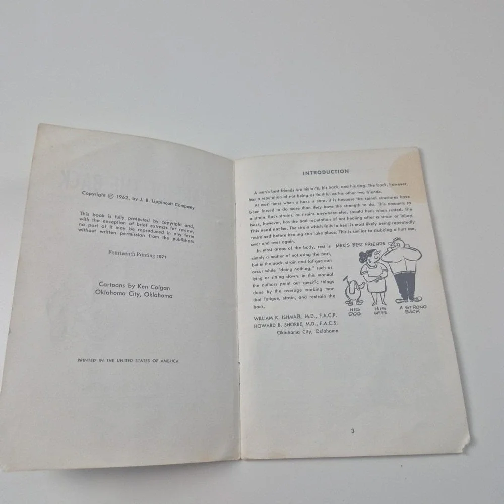 1964 paper booklet‎ Great Northern Railroad Employee Safety care of the Back